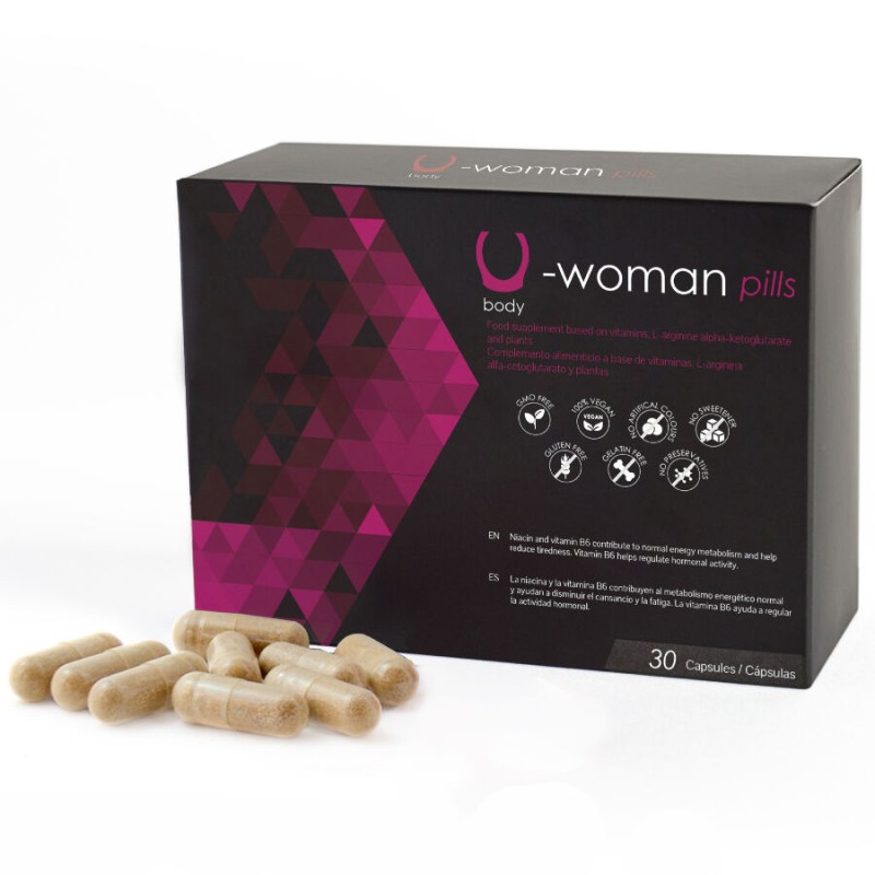 500 COSMETICS - U-WOMAN AUMENTA LA LIBIDO FEMENINA - 30 CAPSULAS