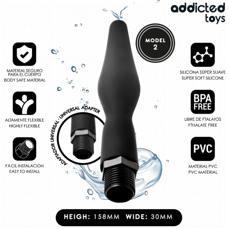 ADDICTED TOYS - Limpiador Anal con Adaptador Universal Modelo 2