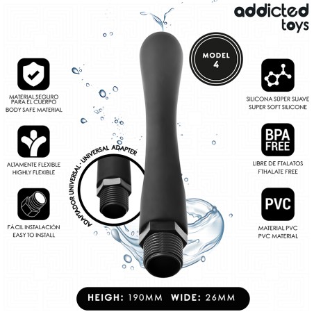 ADDICTED TOYS - Limpiador Anal con Adaptador Universal Modelo 4