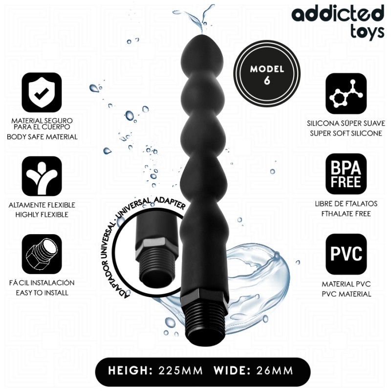 ADDICTED TOYS - Limpiador Anal con Adaptador Universal Modelo 6