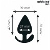 ADDICTED TOYS - PÉNIS DE SILICONE PARA ANUS TALLA S 5.3 CM