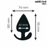 ADDICTED TOYS - Plug anal de silicona tamaño XXL 11 CM