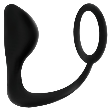 ADDICTED TOYS - Plug anal con anillo negro de pene