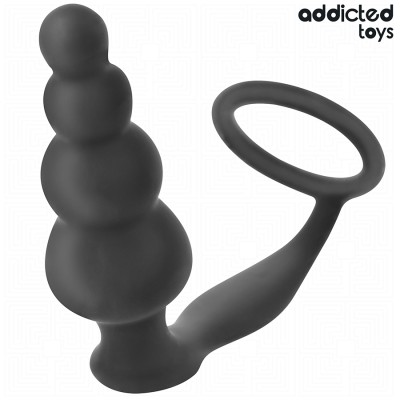 ADDICTED TOYS - Plug anal con anillo de silicona modelo 5