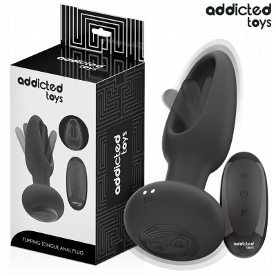 ADDICTED TOYS - Plug anal con lengua vibratoria y control remoto