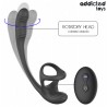 ADDICTED TOYS - Plug anal con vibración y movimiento 360º y estimulador de testículos