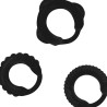 ADDICTED TOYS - CONJUNTO DE ANILLOS C NEGRO
