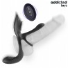 ADDICTED TOYS - ANILLO DE PENE DOBLE CON ESTIMULADOR CLITORAL