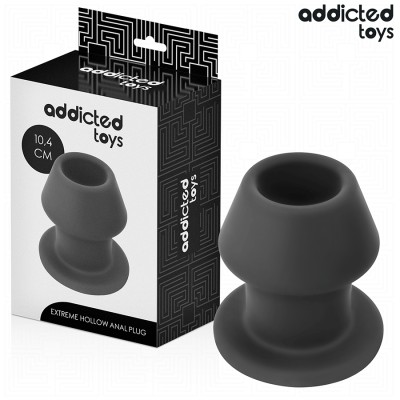 ADDICTED TOYS - PLUG ANAL HUECO EXTREMO SILICONE TALLA L 10.4 CM
