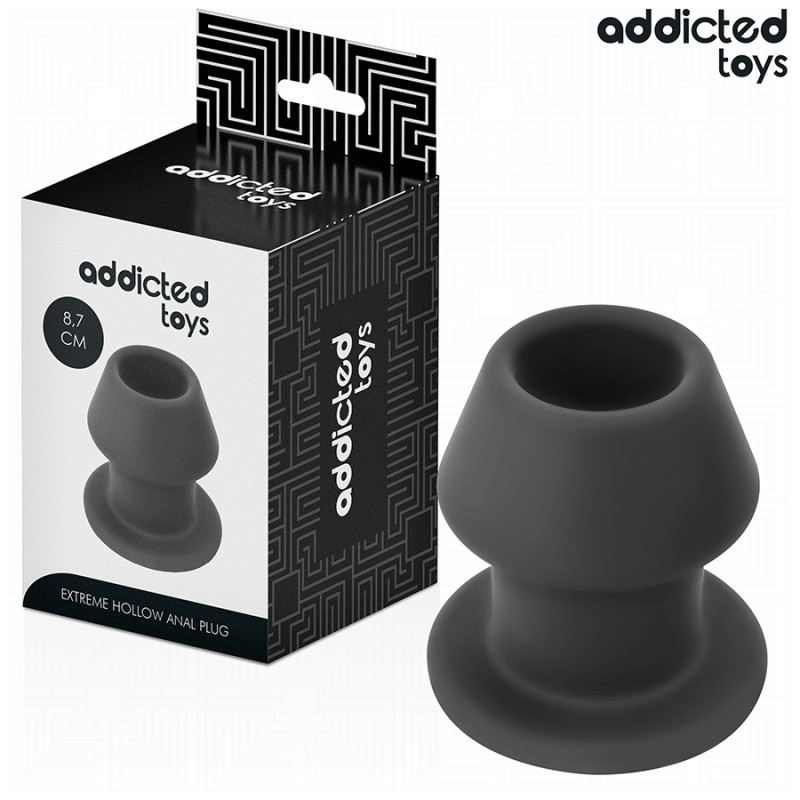 ADDICTED TOYS - PLUG ANAL HUECO EXTREMO SILICONE TALLA M 8.7 CM