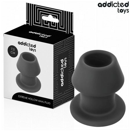ADDICTED TOYS - PLUG ANAL HUECO EXTREMO SILICONE TALLA S 7.5 CM
