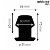 ADDICTED TOYS - PLUG ANAL HUECO EXTREMO SILICONE TALLA S 7.5 CM