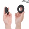 ADDICTED TOYS - ANILLO DE PENE VIBRANTE CON EFECTO DE CALOR CONTROL REMOTO
