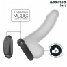 ADDICTED TOYS - ANILLO DE PENE VIBRANTE CON EFECTO DE CALOR CONTROL REMOTO