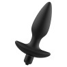 ADDICTED TOYS - PLUG ANAL CON MASAJEADOR CON VIBRACIÓN NEGRO