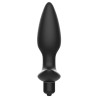 ADDICTED TOYS - PLUG ANAL CON MASAJEADOR CON VIBRACIÓN NEGRO