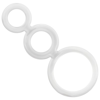 ADDICTED TOYS - CONJUNTO DE ANILLOS PARA PENE TRANSPARENTE