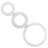 ADDICTED TOYS - CONJUNTO DE ANILLOS PARA PENE TRANSPARENTE