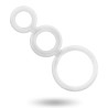 ADDICTED TOYS - CONJUNTO DE ANILLOS PARA PENE TRANSPARENTE