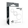 ADDICTED TOYS - CONJUNTO DE ANILLOS PARA PENE TRANSPARENTE