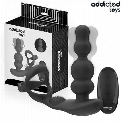 ADDICTED TOYS - MASAJEADOR PROSTÁTICO GIRATORIO CONTROL REMOTO