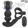 ADDICTED TOYS - MASAJEADOR PROSTÁTICO GIRATORIO CONTROL REMOTO