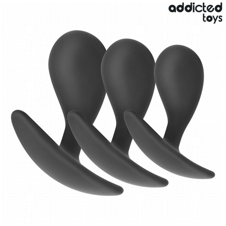 ADDICTED TOYS - CONJUNTO DE 3 PUPPY PLUG ANALES SILICONE MODELO 3
