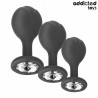 ADDICTED TOYS - CONJUNTO DE 3 PUPPY PLUG ANALES SILICONE CON JOYAS