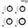 ADDICTED TOYS - CONJUNTO DE ANILLOS SILICONE DE PRESIÓN