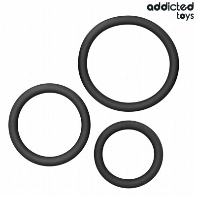 ADDICTED TOYS - CONJUNTO DE ANILLOS SILICONE MODELO 2