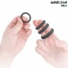 ADDICTED TOYS - CONJUNTO DE ANILLOS DE PENE TEXTURIZADOS 4 TAMAÑOS