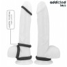 ADDICTED TOYS - CONJUNTO DE ANILLOS DE PENE TEXTURIZADOS 4 TAMAÑOS