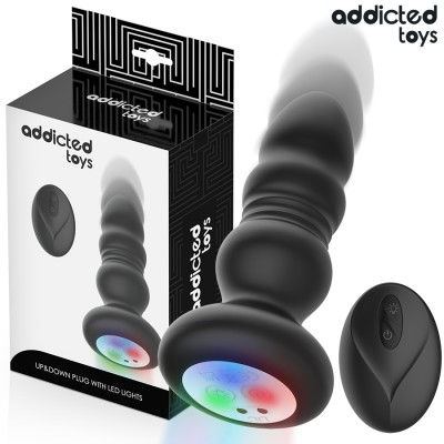 ADDICTED TOYS - PUPPY PLUG ANAL VIBRANTE CON LED Y CONTROL REMOTO