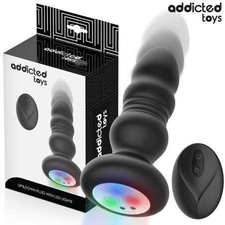 ADDICTED TOYS - PUPPY PLUG ANAL VIBRANTE CON LED Y CONTROL REMOTO