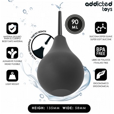 ADDICTED TOYS - LIMPIADOR ANAL PORTÁTIL TAMAÑO S 90 ML