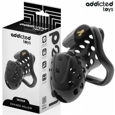 ADDICTED TOYS LOCKED - CÁMARA PENE HUECA CADENADA 10.5 CM