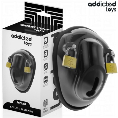 ADDICTED TOYS LOCKED - CÁMARA PENE RESTRINGIDA SIN LLAVE 11.5 CM