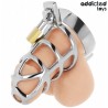 ADDICTED TOYS LOCKED - CÁMARA PENE SILVER LOCK METAL TAMAÑO M