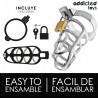 ADDICTED TOYS LOCKED - CÁMARA PENE SILVER LOCK METAL TAMAÑO M