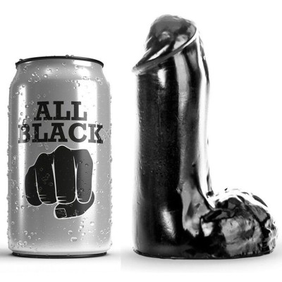 ALL BLACK - Pene Realista 13 CM
