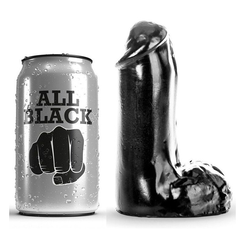 ALL BLACK - Pene Realista 13 CM