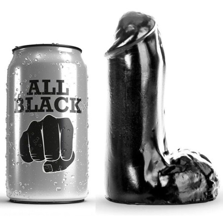 ALL BLACK - Pene Realista 13 CM