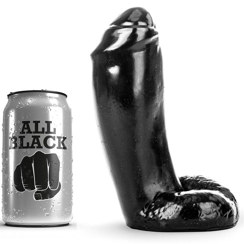 ALL BLACK - Pene Realista 18 CM