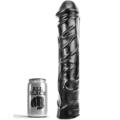 ALL BLACK - Manaza Suave Gigante Pene 32 CM