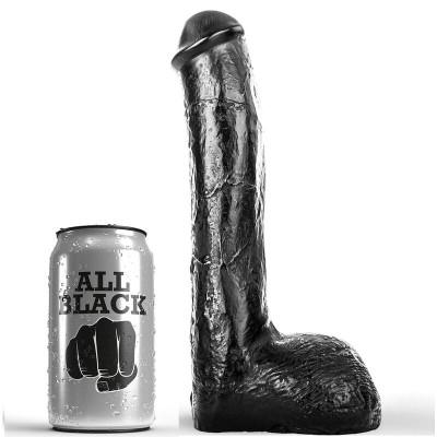 ALL BLACK - pene realista anal 23 cm