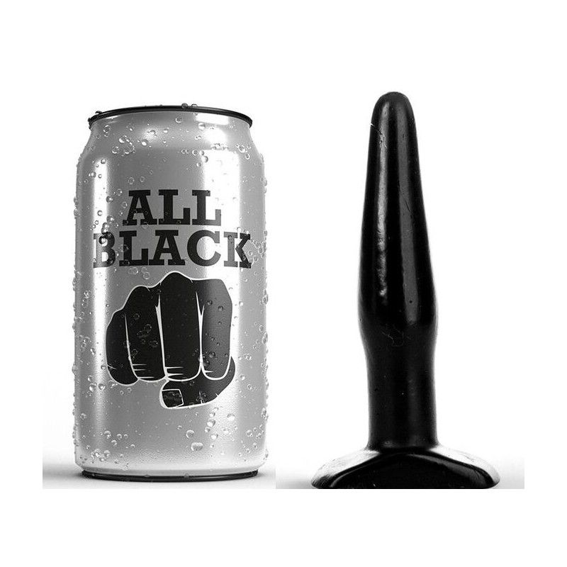 ALL BLACK - plug negro 11 cm