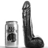 ALL BLACK - soft Negro realista dildo 20 cm