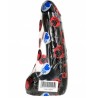 ALL BLACK - soft Negro realista dildo 20 cm