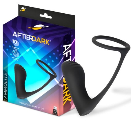 Plug Anal con Vibración y Anillo para Testículos