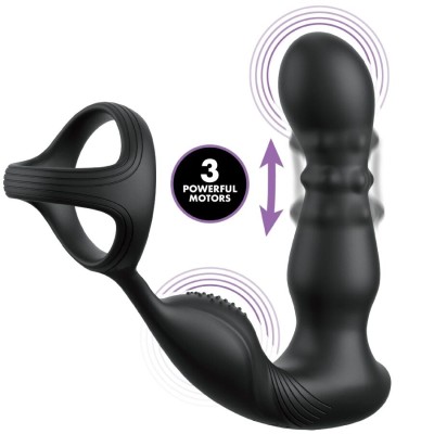 ANAL FANTASY ELITE COLLECTION - ANILLO ANAL VIBRANTE Y ESTIMULADOR CON CONTROL REMOTO